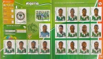 Brasil 2014 - SELEÇÃO DA NIGÉRIA COMPLETA - Grupo F - Figurinhas 469 a 487 - Paginas 56 e 57 - São 19 Cromos auto colantes Originais para completar seu álbum da Copa Brasil 2014 - Oportunidade unica pois no mercado cada figurinha é vendida pelo menos a R$ 10.00