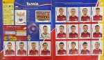 Brasil 2014 - SELEÇÃO DA RÚSSIA COMPLETA - Grupo H - Figurinhas 602 a 620 - Paginas 70 e 71 - São 19 Cromos auto colantes Originais para completar seu álbum da Copa Brasil 2014 - Oportunidade unica pois no mercado cada figurinha é vendida pelo menos a R$ 10.00