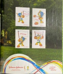 Brasil 2014 - FIGURINHAS PUBLICITÁRIAS COMPLETA - J1 a J4 + W1-  Paginas Publicitárias Johnson e Wise-up - São 05 Cromos auto colantes Originais para completar seu álbum da Copa Brasil 2014 - Oportunidade unica pois no mercado cada figurinha é vendida pelo menos a R$ 10.00