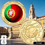 2026 - Medalha Colorida Copa do Mundo 2026 - Portugal - 40.0 mm - FC