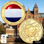 2026 - Medalha Colorida Copa do Mundo 2026 - Holanda - 40.0 mm - FC