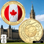 2026 - Medalha Colorida Copa do Mundo 2026 - Canadá - 40.0 mm - FC