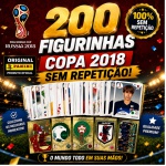 Russia 2018 - KIT COM 200 FIGURINHAS NORMAIS SEM REPETIÇÃO - Kit 200 Figurinhas sem repetição Álbum Copa do Mundo Fifa Russia 2018. Figurinhas Originais - A escolha das figurinhas é aleatória e o Kit contem ao menos 2 figurinhas de Cada Seleção ou Especiais. Kit já vem montado, caso queira completar seu álbum faça uma solicitação de cromos direta em nosso wats app que podemos atender em um lotes separado.