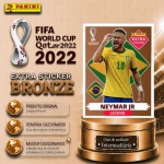 2022 - NEYMAR JUNIOR BRONZE - EXTRA LEGEND (Brasil) - Figurinha Original PANINI do Álbum da COPA DO MUNDO FIFA 2022 - Raridade - Intermediária - Imagem ilustrativa de uma das peças do acervo, o cliente vai receber a figurinha descrita neste anúncio