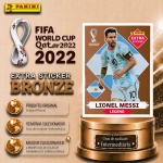 2022 - LIONEL MESSI BRONZE - EXTRA LEGEND (Argentina) - Figurinha Original PANINI do Álbum da COPA DO MUNDO FIFA 2022 - Raridade - Intermediária - Imagem ilustrativa de uma das peças do acervo, o cliente vai receber a figurinha descrita neste anúncio