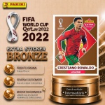 2022 - CRISTIANO RONALDO BRONZE - EXTRA LEGEND (Portugal) - Figurinha Original PANINI do Álbum da COPA DO MUNDO FIFA 2022 - Raridade - Intermediária - Imagem ilustrativa de uma das peças do acervo, o cliente vai receber a figurinha descrita neste anúncio