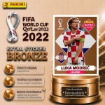 2022 - LUKA MODRIC BRONZE - EXTRA LEGEND (Croácia) - Figurinha Original PANINI do Álbum da COPA DO MUNDO FIFA 2022 - Raridade - Intermediária - Imagem ilustrativa de uma das peças do acervo, o cliente vai receber a figurinha descrita neste anúncio