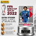 2022 - GUILHERMO OCHOA PRATA - EXTRA LEGEND (México) - Figurinha Original PANINI do Álbum da COPA DO MUNDO FIFA 2022 - Raridade - Rara - Imagem ilustrativa de uma das peças do acervo, o cliente vai receber a figurinha descrita neste anúncio