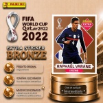 2022 - RAPHAEL VARANE BRONZE - EXTRA LEGEND (França) - Figurinha Original PANINI do Álbum da COPA DO MUNDO FIFA 2022 - Raridade - Intermediária - Imagem ilustrativa de uma das peças do acervo, o cliente vai receber a figurinha descrita neste anúncio