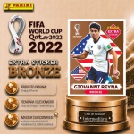 2022 - GIOVANNI REYNA BRONZE - EXTRA ROOKIE (EUA) - Figurinha Original PANINI do Álbum da COPA DO MUNDO FIFA 2022 - Raridade - Internmediária - Imagem ilustrativa de uma das peças do acervo, o cliente vai receber a figurinha descrita neste anúncio