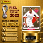 ROBERT LEWANDOWSKI OURO (Gold) - EXTRA LEGEND (Polônia) - Figurinha Original - Não deixe de ter as Figurinhas mais raras DO ÁLBUM DA COPA DO MUNDO QATAR 2022 - PANINI - Valor de mercado acima de R$ 500.00
