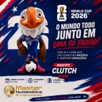 2026 - MASCOTE DA COPA - Mascote CLUTCH (EUA) - Mascote Oficial - 10cm / 50g - FIFA WORLD CUP 2026 -  Avulso (sem caixa)