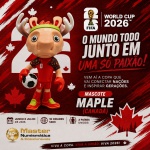 2026 - MASCOTE DA COPA - Mascote MAPLE (Canadá) - Mascote Oficial - 10cm / 50g - FIFA WORLD CUP 2026 -  Avulso (sem caixa)