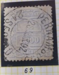 SELOS DO BRASIL - IMPERIO - CIFRAS - RHM 69 - USADO
