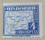 SELOS DE ANDORRA ES - 1951 -1953 National Symbols - 53O4P Ultramarino Perf. 10 - NOVO