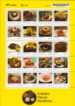 Folhas Comidas Típicas UPAEP 2019 - Brasil - MINT