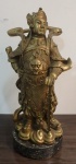 Soldado Guardião do Trono do Imperador - Escultura Oriental em Bronze - med 25 cm