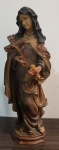 Art sacra- Santa Rita em resina. 29 cm. Alt.