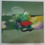 KINYA IKOMA, Abstrato - Oleo sobre tela - 50x50 cm - ACID 1989