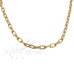CORDÃO / CORRENTE EM OURO 18K (0.750) ELO CARTIER. PESO: 31.8g. COMPRIMENTO: 63,5cm. LARGURA: 4,5mm.