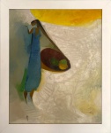 Floriano Teixeira (1923-2000). MULHER COM CESTO DE FRUTAS. 1966. Óleo sobre tela. 54 x 44 cm (mi); 62 x 52 cm (me). Assinado e datado no cie. Coleção Flavio Damm.