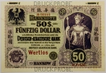 Numismática, KIAO CHAU. Uma Cópia de Cédula Rara P-5 1907