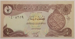 Numismática, IRAQ. Uma Cédula Half Dinar Flor de Estampa