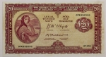 Numismática, IRELAND. Uma Cópia de Cédula Rara P-5 1954
