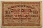 Numismática, GERMANY. Uma Cédula 10 Rubel 1916