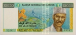 Numismática, DJIBOUTI. Uma Cédula 10000 Francs Flor de Estampa