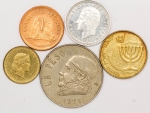 Numismática, INTERNACIONAL. Cinco Moedas Estrangeiras Sortidas