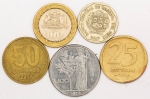 Numismática, INTERNACIONAL. Cinco Moedas Estrangeiras Sortidas