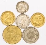 Numismática, URUGUAY. Seis Moedas Estrangeiras Sortidas