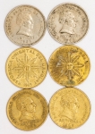 Numismática, URUGUAY. Seis Moedas Estrangeiras Sortidas
