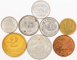 Numismática, BRASIL. Oito Moedas Nacionais Sortidas