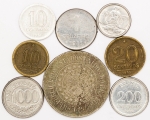 Numismática, BRASIL. Oito Moedas Nacionais Sortidas