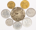 Numismática, BRASIL. Oito Moedas Nacionais Sortidas