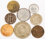 Numismática, BRASIL. Oito Moedas Nacionais Sortidas