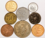 Numismática, BRASIL. Oito Moedas Nacionais Sortidas