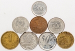 Numismática, BRASIL. Oito Moedas Nacionais Sortidas