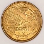 Numismática, Brasil. Moeda de 5 Centavos 2023. Reverso inclinado à direita V-525 Oportunidade
