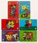 Telecartofilia. Série completa com 6 cartões telefônicos, Dia do Amigo 2002. Telefônica