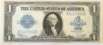 Numismática, Estados Unidos. Cédula de 1 Silver Dólar 1923 P-342i Desbotada no reverso