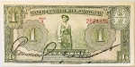 Numismática, Paraguai. Cédula de 1 Guarani 1952 P-185a