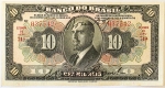 Numismática, Brasil. Cédula de 10 Mil Réis 1923 R-196 SOB