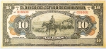 Numismática, México. Cédula de 10 Pesos Oro Chihuahua 1913 P-S133