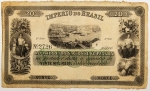 Numismática, Brasil. Cédula de 20 Mil Réis 1870 P-A241 / R-047