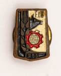 Colecionismo - Insignia de lapela da FIC de 1965 - A Feria Internacional del Campo foi um importante evento multissetorial e agropecuário realizado em Madrid, Espanha, entre os anos 1950 e 1970.