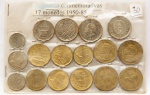 Colecionismo - Lote de 17 moedas comemorativas da argentina - todas diferentes