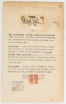 Colecionismo - Certificado de Registro de Marcas e Patentes dos Cigarros QUE TAL dos Irmãos Caruso - Com selos oficiais - datado de 23 de março de 1938 - São Paulo
